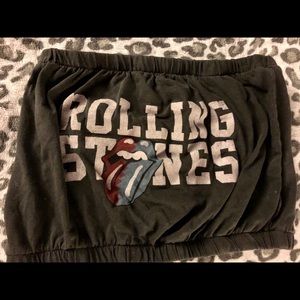 Rolling Stones • grey tube top
